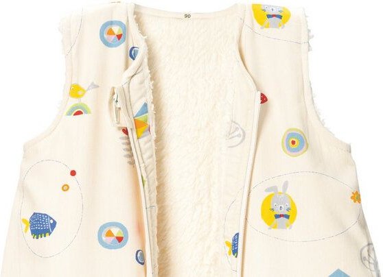 Cotonea Bio Kinderschlafsack mit Teddyplüsch-Futter