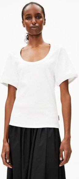 Thumbnail - ARMEDANGELS VIOLAHAA Damen Ripp-T-Shirt aus Bio-Baumwoll Mix