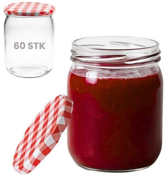 mikken Einmachgläser 540ml mit Schraubdeckel Einkochgläser Vorratsgläser Aufbewahrungsgläser