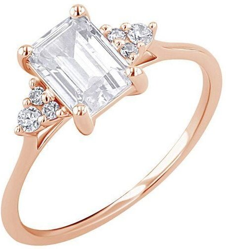 Eppi Verlobungsring mit Moissanit und Lab Grown Diamanten Miha