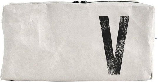 renna deluxe Kulturtasche und Kosmetiktasche mit Monogramm, vegan GRAU