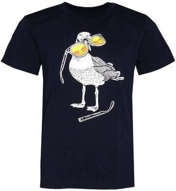 FÄDD Kinder T-Shirt Rundhals Bio-Baumwolle "Hippster Haps" Navy Schwarz