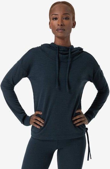 super.natural Damen Funnel Bio Hoodie aus Merinowolle