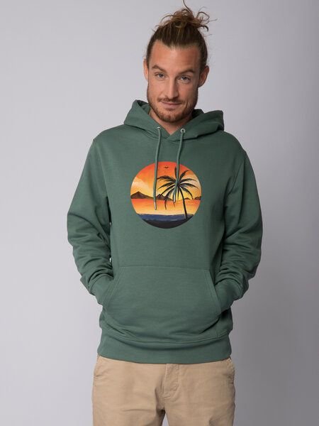 watapparel Hoodie Unisex Sunset on palm beach