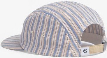 Rotholz Gestreiftes 5 Panel Cap Bio Baumwolle - Multi