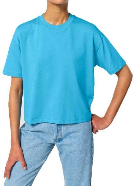 YTWOO Damen Boxy T-Shirt aus Bio-Baumwolle