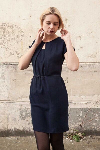 WiDDA berlin Kleid Soul Explosion in Dunkelblau in zwei Längen