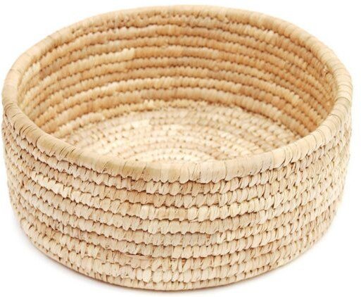 GLOBO Fair Trade Korb PANE in drei Größen, Palmblatt, Rund, Naturmaterial, nachhaltige Handarbeit | Aufbewahrung, Ordnun...