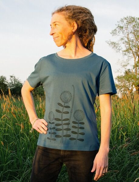 Cmig Damen T-shirt Waldblumen in stargazer