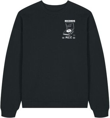 Kultgut New Recycling Hochwertiger Sweaterpullover - Records