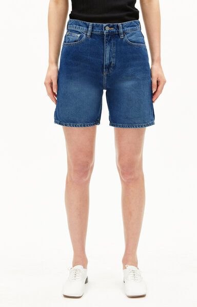 Thumbnail - ARMEDANGELS SHEAARI Damen Jeans Shorts aus Bio-Baumwoll Mix