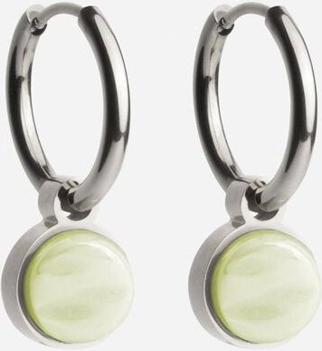 ALEXASCHA Silber Creolen mit Anhänger | Mix & Match