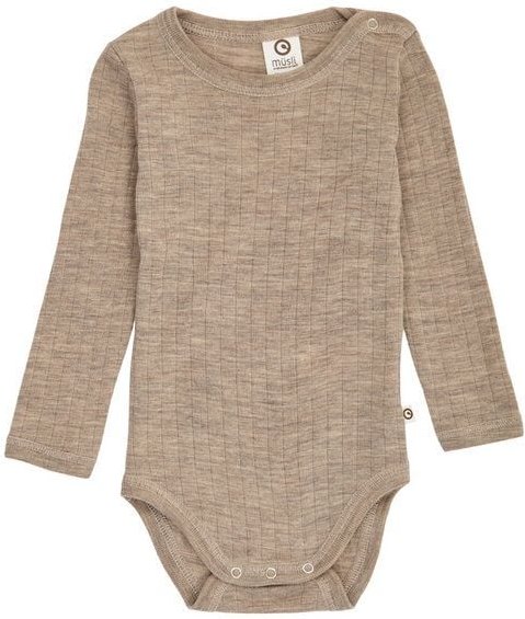 müsli Langarmbody aus Merinowolle