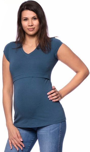 Milchshake 108 BASIC Umstands- und Stillshirt V-Neck mit kurzarm aus weicher Bio-Baumwolle