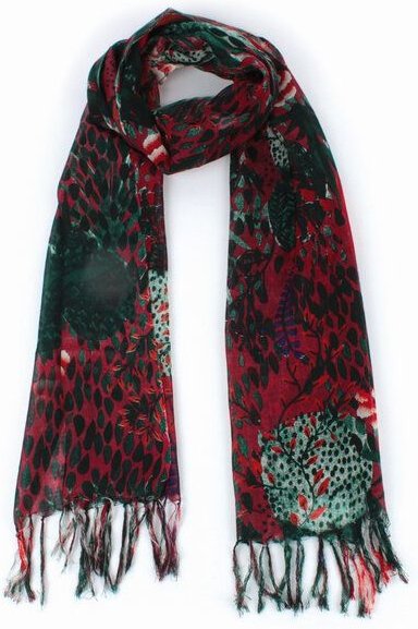 El Puente Schal, handgewebt und -bedruckt aus 100% Wolle, in verschiedenen Farben