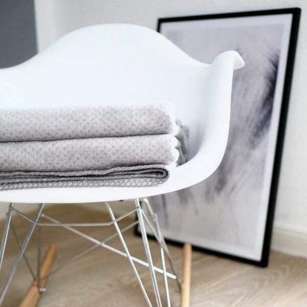 RIEMA Germany flauschige Kuscheldecke EMMA aus weicher Bio-Baumwolle - Baumwolldecke OEKO-Tex