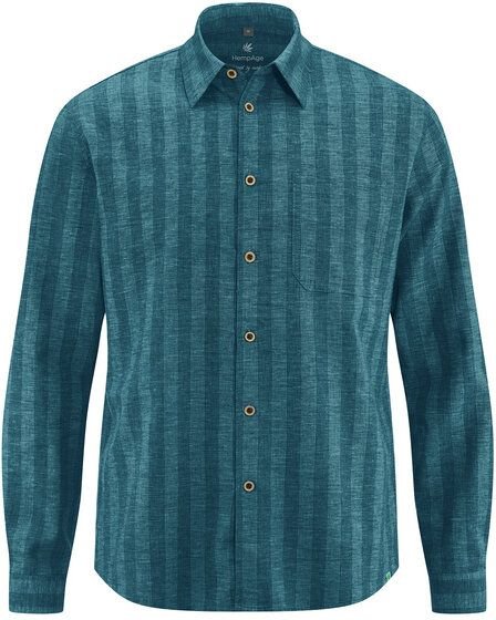 HempAge Gestreiftes Hemd Hanf/Biobaumwolle Casual Fit