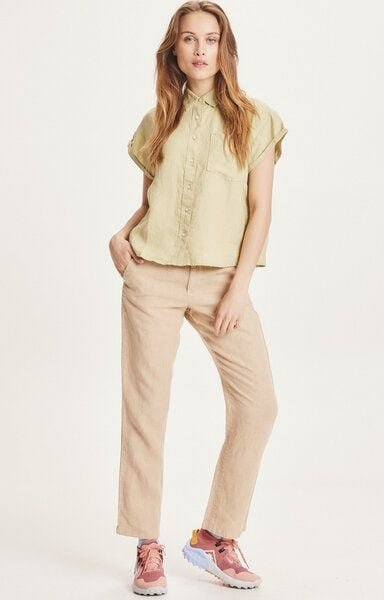 KnowledgeCotton Apparel Leinenhose - SENNA loose pants - aus Bio Leinen