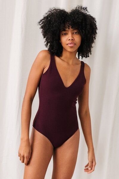 TWOTHIRDS Badeanzug Vegan "Leygues" aus recyceltem Material