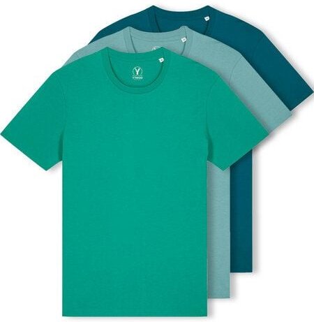 YTWOO 3er Pack Iconic Basic Unisex T-Shirt aus 100% Biobaumwolle| Viele Farbkombinatioben|Fair|Nachhaltig
