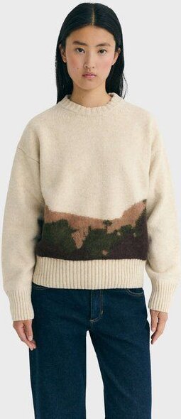 thinking mu Unisex Wollpullover Petra ecru