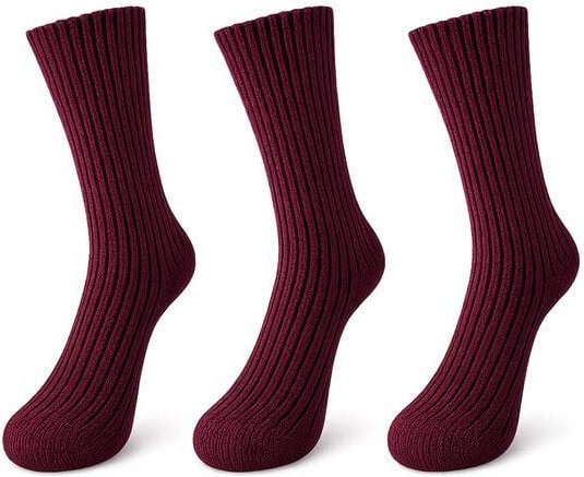 Bruno Barella Damen Socken aus feiner Lammwolle – 3er-Pack