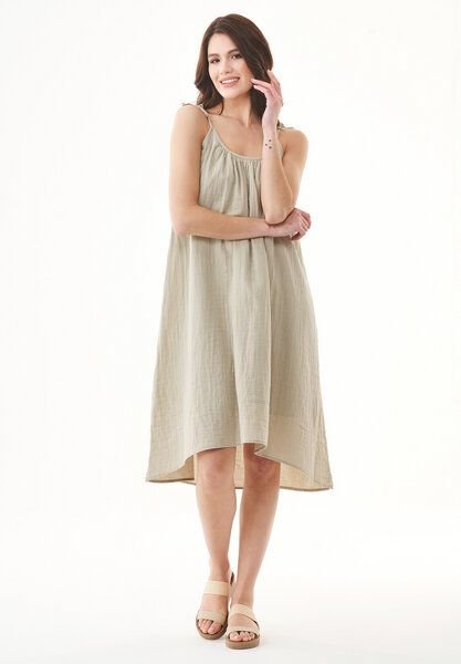 ORGANICATION Spaghettiträger-Kleid aus Bio-Baumwolle