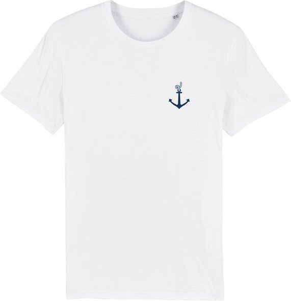 Spangeltangel T-Shirt "Anker", Männershirt, Herrenshirt, bedruckt, T-Shirt, Biobaumwolle