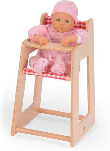 Bätz Holzspielwaren Puppenhochstuhl mit Stoffhänger - Einfach toll für die Kleinen
