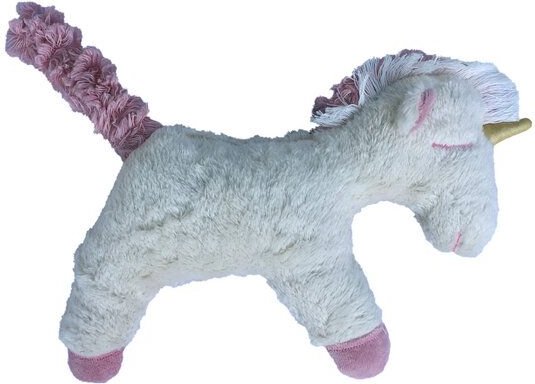 Pat und Patty Kuscheltier Greifling mit Rassel "Einhorn" , 100 % Baumwolle-kbA