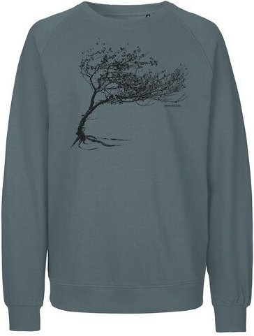 Peaces.bio - handbedruckte Biomode Bio Herren-Sweatshirt Windy Tree