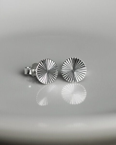 lille mus Ohrstecker 'Sonne' 925 Silber / vergoldet