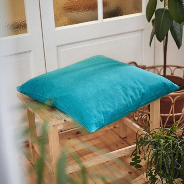 HängemattenGlück Sofakissen / Kopfkissen aus reiner Bio Baumwolle (Bezug und Füllung) 60x60cm Blautöne