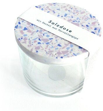 Objet Vague Salzdose, Glasdose Terrazzo