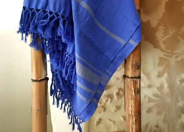 Karawan authentic Fouta / Hammamtuch aus Biobaumwolle / Garden Kollektion