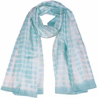 Thumbnail - Schönes aus Indochina Seidenschal mit Shibori-Batikmuster