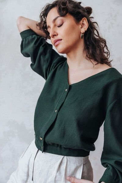 Jyoti - Fair Works Baumwoll Bluse Sahay