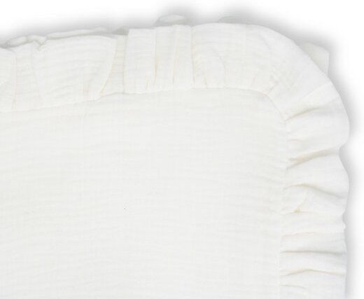 Hutch&Putch Musselin Kopfkissenbezug mit Rüschen - aus 100% Bio-Baumwolle - ideale Ergänzung zur Musselin Bettwäsche - a...