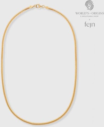 fejn jewelry Kette 'big flat chain' - flache Schlangenkette