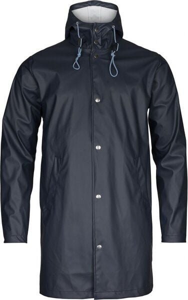 KnowledgeCotton Apparel Regenjacke - Long Rain Jacket- Total Eclipse