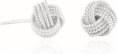 pakilia Silber Ohrstecker Knoten verschlungen Fair-Trade und handmade