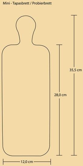 Die Schreiner Christoph Siegel Probier- oder Tapasbrett - formschön & praktisch