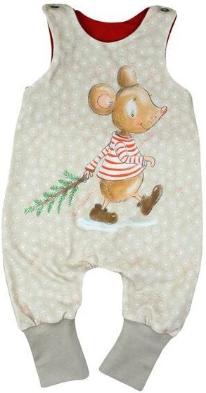 Sternchenwolke BIO Strampler "Weihnachtsmaus"