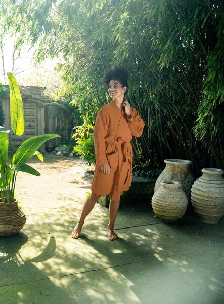 Kayori Cato - Bademantel - 100% Bio-Baumwolle