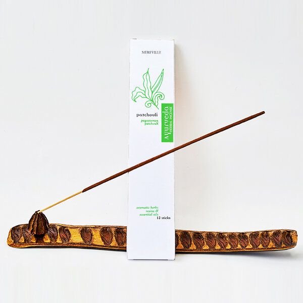 Sundara Set Ayurveda-Räucherstäbchen/-halter aus 100 % natürlichen Zutaten