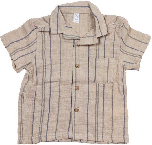 maximo Jungen Hemd Kurzarm Musselinstoff Bio Baumwolle