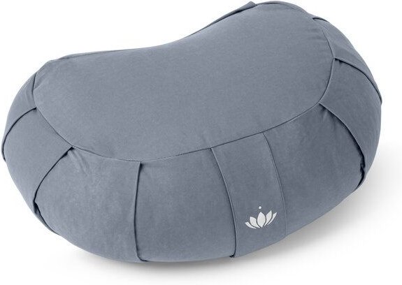 Lotuscrafts Zafu Meditationskissen Halbmond Siddha Sitzhöhe 15cm
