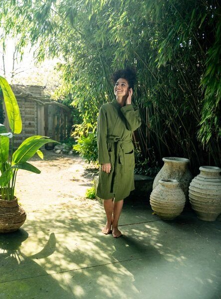 Kayori Cato - Bademantel - 100% Bio-Baumwolle