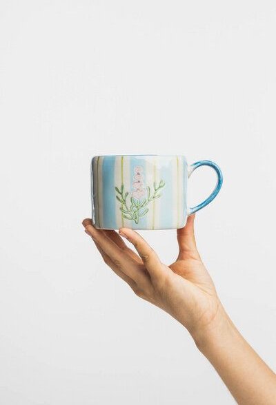 TRANQUILLO Tasse LINQUA handbemalt (POR845, POR846, POR847)