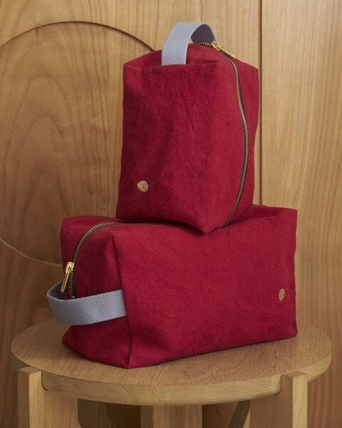 La Cerise sur le Gâteau Cube Kulturtasche | Kosmetiktasche aus Bio-Baumwolle